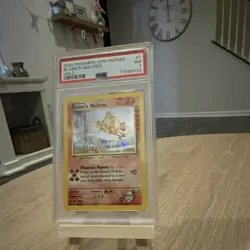 Pokemon TCG Gym Heroes Blaine's Moltres Holo Rare 001/132 PSA 7 2000 HP 90 - Image 1