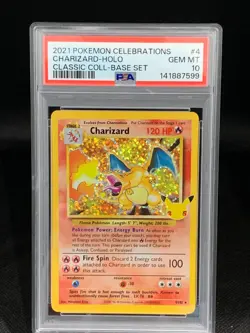PSA 10 Charizard 4/102 Pokemon Celebrations Classic Collection - Image 1