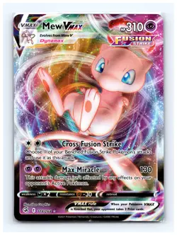 💥 Pokemon TCG Mew VMAX Fusion Strike 114/264 Holo Ultra Rare 2021 - Image 1