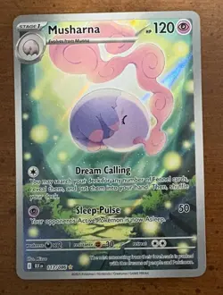 Musharna 117/086 Illustration Rare English Pokemon Black Bolt - Image 1