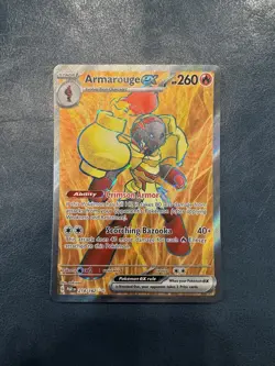 Pokemon Armarouge ex - Ultra Rare SV04: Paradox Rift 218/182 NM - Image 1