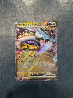 Pokemon Raging Bolt ex - Double Rare SV05: Temporal Forces 123/162 NM - Image 1