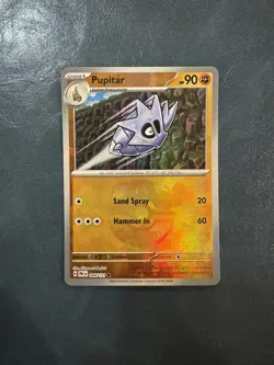 Pokemon Pupitar (Master Ball Pattern) Common SV: Prismatic Evolutions 048/131 NM - Image 1