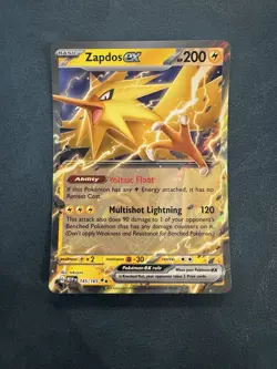 Pokemon Zapdos ex - Double Rare SV: Scarlet & Violet 151 145/165 NM - Image 1