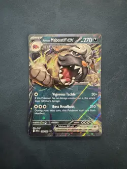 Pokemon Arven's Mabosstiff ex - Double Rare SV10: Destined Rivals 139/182 NM - Image 1