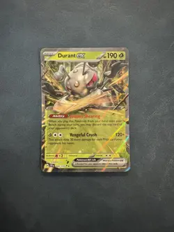 Pokemon Durant ex - Double Rare SV08: Surging Sparks 004/191 NM - Image 1