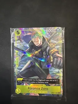 One Piece CCG Roronoa Zoro Illustration Box Promo OP07-113 Sealed - Image 1