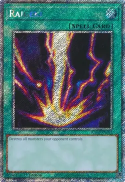 1x Yugioh | Raigeki | RA03-EN083 | Platinum Secret Rare | 1st Edition | NM - Image 1