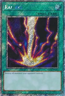 Raigeki - RA03-EN083 - NM - Platinum Secret Rare - 1st ed - Yugioh - Image 1