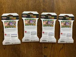Pokemon SWSH EVOLVING SKIES 4 Sleeved Blisters ART SET FACTORY SEALED - Image 2