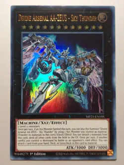 Yu-Gi-Oh! Divine Arsenal AA-Zeus-Sky Thunder MP21-EN195 Ultra Rare 1st Edition - Image 1