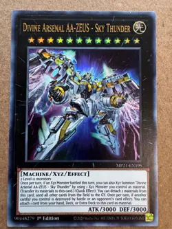 Divine Arsenal AA-ZEUS - Sky Thunder MP21-EN195 2021 Tin 1st Ed Yugioh - Image 1