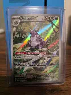 Pokemon TCG Nidoking Scarlet & Violet 151 Illustration Rare Card 174/165 - Image 1