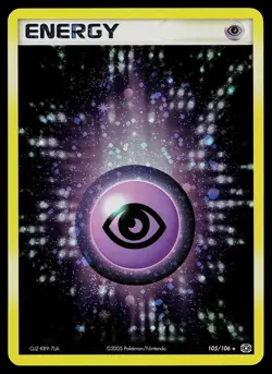 Pokemon Card - Psychic Energy Emerald 105/106 Reverse Holo - Image 1