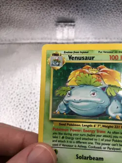 Pokemon TCG Venusaur Base Set Holo Unlimited Rare Card 15/102 LP Condition - Image 4