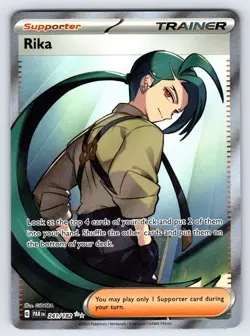Rika 241/182 2023 S&V Paradox Rift Pokemon Card TCG Nintendo Full Art Trainer Nm - Image 1
