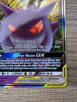 Pokemon TCG Gengar & Mimikyu GX TAG TEAM Ultra Rare Holo Card Sm-Team Up 53/181 - Image 4