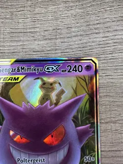 Pokemon TCG Gengar & Mimikyu GX TAG TEAM Ultra Rare Holo Card Sm-Team Up 53/181 - Image 5