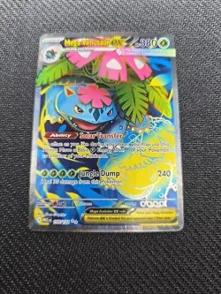 Pokemon TCG Mega Venusaur EX 155/132 Mega Evolution Card Ultra Rare - Image 1
