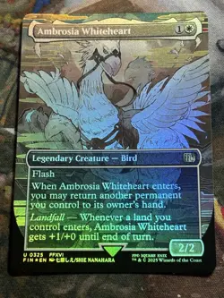 MTG - 1x Ambrosia Whiteheart - Borderless Foil Final Fantasy NM - Image 1