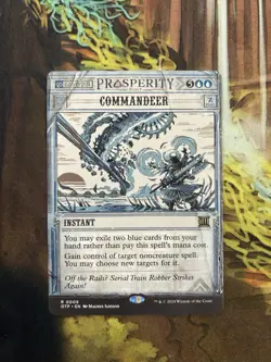 Commandeer 0009 Showcase Outlaws of Thunder Junction OTP MTG NM - Image 1