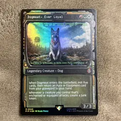 1x FOIL SHOWCASE DOGMEAT, EVER LOYAL - Fallout - MTG - Magic the Gathering NM - Image 1