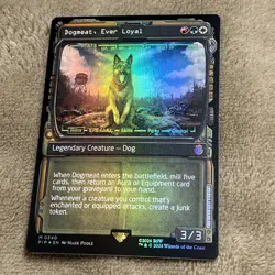 1x FOIL SHOWCASE DOGMEAT, EVER LOYAL - Fallout - MTG - Magic the Gathering NM - Image 2