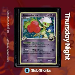 2009 POKEMON PLATINUM SUPREME VICTORS #40/147 ROSERADE C REVERSE HOLO - Image 1