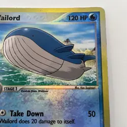 Wailord 14/109 EX Ruby & Sapphire Reverse Holo Rare Pokemon T4411 - Image 2
