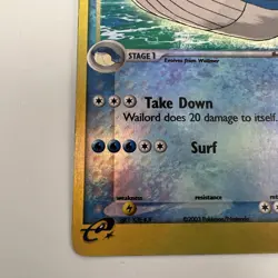 Wailord 14/109 EX Ruby & Sapphire Reverse Holo Rare Pokemon T4411 - Image 4