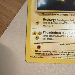 Pikachu Black Star Promo No. 4-WB Kids Movie Stamp- HP/DAM -WOTC-Pokemon Vintage - Image 2