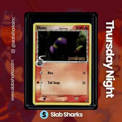 2006 POKEMON EX DRAGON FRONTIERS #47/101 EKANS HOLO STAMPED - Image 1