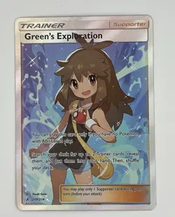 Pokemon Green's Exploration 209/214 Sm-Unbroken Bonds Trainer Full Art Holo Ult. - Image 1