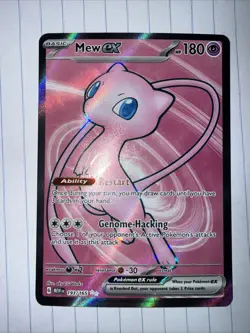 Pokemon TCG Mew EX 193/165 Scarlet & Violet 151 Ultra Rare English Edition NM - Image 1
