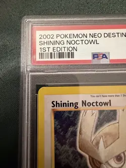 Pokemon TCG Neo Destiny Shining Noctowl Holo 1st Edition PSA 8, NEW CERT - Image 4