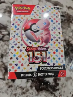 Pokemon Scarlet Violet 151 Booster Bundle 6-Pack, Factory-Sealed KT1 - Image 1