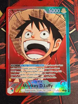 Monkey.D.Luffy (001) (Alternate Art) OP13-001 Carrying On His Will Foil - Image 1