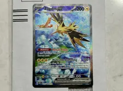 Pokemon TCG Zapdos EX Scarlet & Violet 151 Card 202/165 Near Mint Condition - Image 1