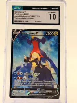 ✨ CGC 10 Garchomp V Astral Radiance TG23/TG30 Pokemon Card 2022 Trainer Gallery - Image 1