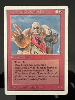 Magic the Gathering MTG Unlimited Two-Headed Giant of Foriys LP (Beta Bob) - Image 1