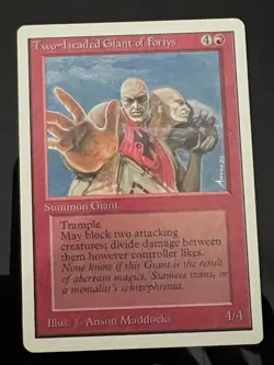 Magic the Gathering MTG Unlimited Two-Headed Giant Foriys LP+ (Beta Bob) - Image 1