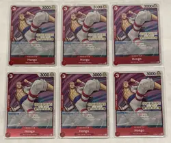 One Piece Hongo (Judge Pack Vol. 5) Gold Foil Stamped Promo (6x) Cards OP09-011 - Image 1