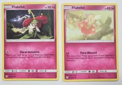 Flabebe 149/236 & 150/236 Cosmic Eclipse Sun Moon Pokemon Card $2 Flat Shipping - Image 1