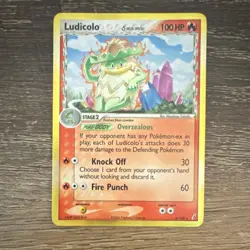 Pokemon Ludicolo Holo Rare Crystal Guardians 6/100 MP Delta Species Card - Image 1