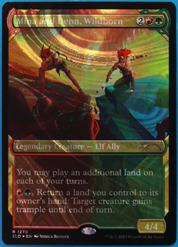 Mina and Denn, Wildborn (Secret Lair Halo Promo) FOIL MINT MAGIC CARD (503363) - Image 1