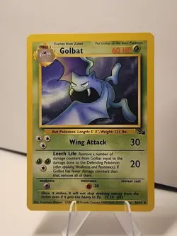 Golbat Fossil Uncommon Card 34/62 Pokemon TCG LP Vintage - Image 1