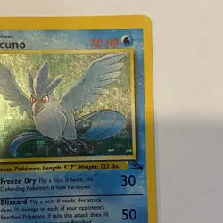 Articuno 2/62 Pokemon Card TCG Fossil Holo - Image 3