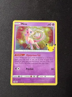 Mew 11/25 SWSH Celebrations Holo Rare Pokemon TCG Card NM/M 011/025 - Image 1