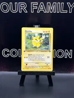 Pikachu 60/64 1st Edition Pokemon Jungle MP English Card WOTC - Image 1