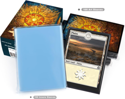 100 MTG Card Sleeves with 100 Inner Sleeves, Textured Back Art, Fit Standard Siz - Image 4